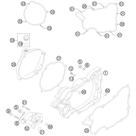 Carter d'embrayage HUSQVARNA 150 TEI 2021
