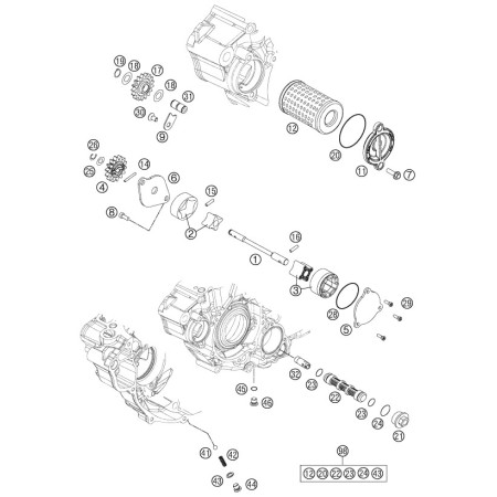 Système de lubrification HUSQVARNA 250 FE 2016