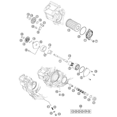 Système de lubrification HUSQVARNA 250 FE 2015