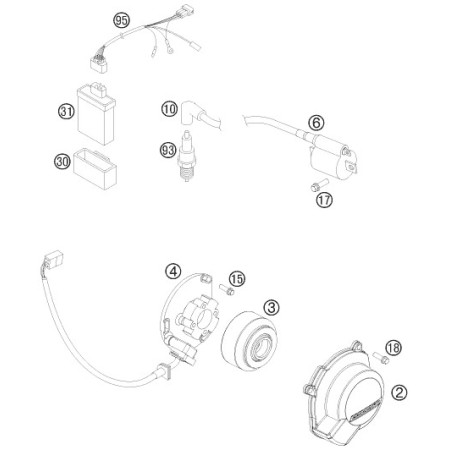 Système d'allumage HUSQVARNA 85 TC 2014