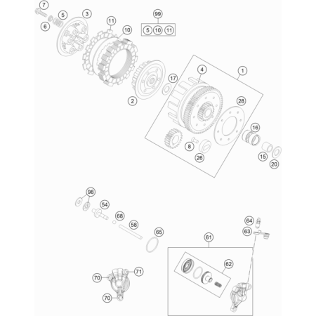 Embrayage HUSQVARNA 85 TC 2018