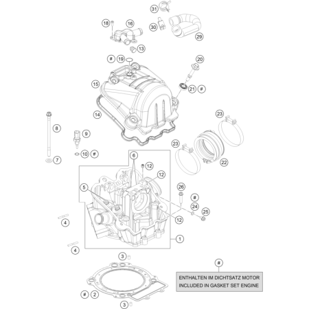 Culasse HUSQVARNA 701 SM 2019