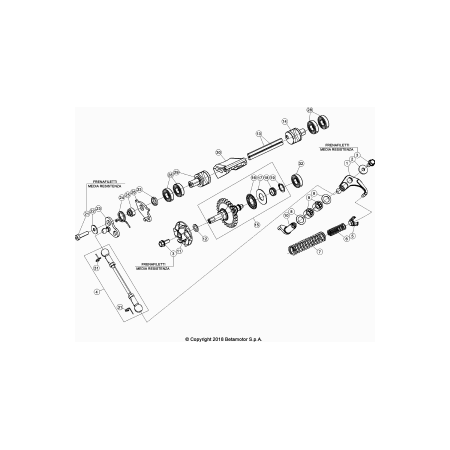 Pompe à eau, valves BETA 125 RR 2019