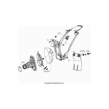 Boite à air BETA 125 RR 2019